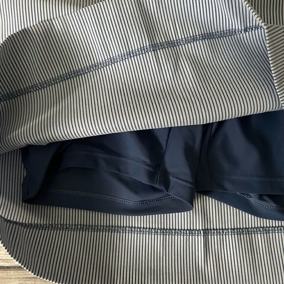 Blue & white Pinstripe Skort - Picture 2 of 4